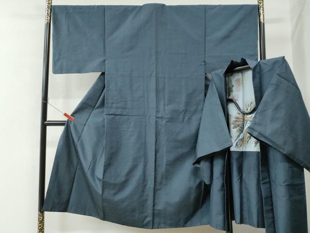 平和屋着物●男性 本場大島紬 アンサンブル 100亀甲 総詰め 正絹 逸品 CAAU2811yc