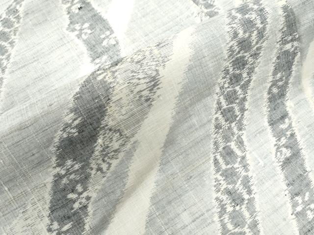 平和屋着物●上質な紬 鬘帯吉祥花文 正絹 逸品 CAAU2825yc