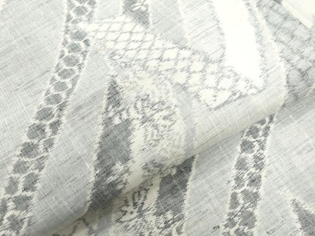 平和屋着物●上質な紬 鬘帯吉祥花文 正絹 逸品 CAAU2825yc