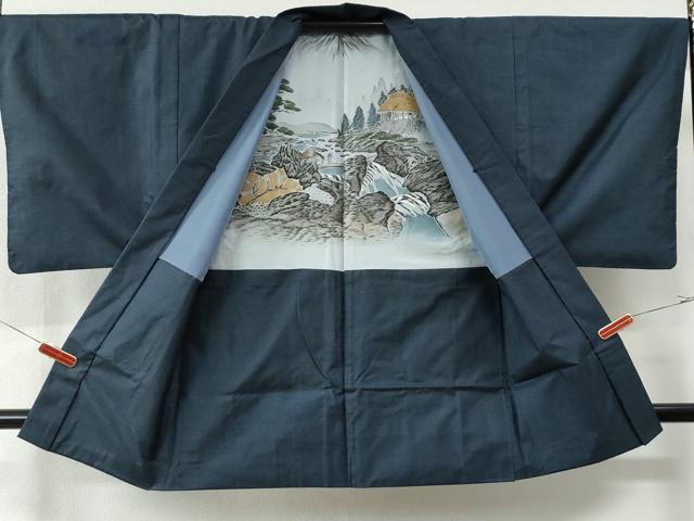 平和屋着物●男性 本場大島紬 アンサンブル・長襦袢セット 100亀甲 総詰め 正絹 逸品 CAAU2839yc