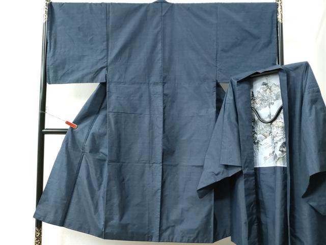平和屋着物●男性 本場大島紬 アンサンブル 吉祥文 正絹 逸品 CAAU2851yc