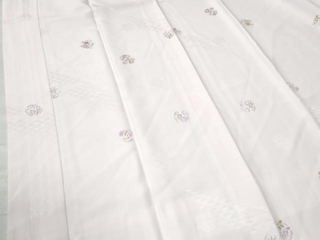 平和屋着物●長襦袢 袷 草花丸文 正絹 逸品 未使用 CAAU2934yc