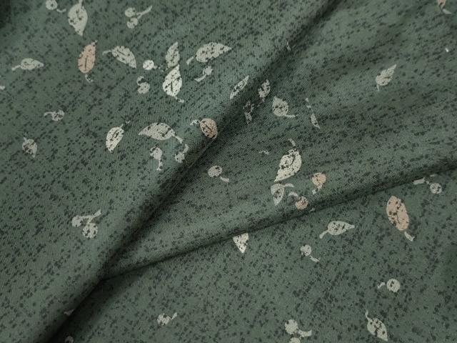平和屋着物●本場染大島紬 舞葉文 正絹 逸品 CAAU2946yc