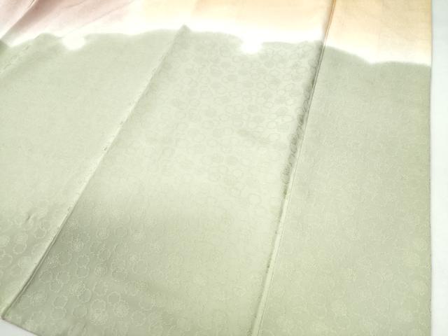 平和屋着物●訪問着 雪輪文 舞花地紋 暈し染め 正絹 逸品 CAAU2949yc