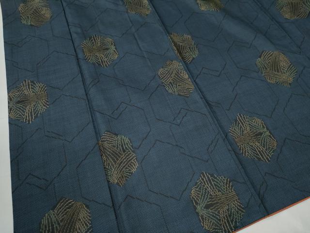 平和屋着物●本場大島紬 7マルキ 亀甲重ね吉祥文 正絹 逸品 CAAU2987yc