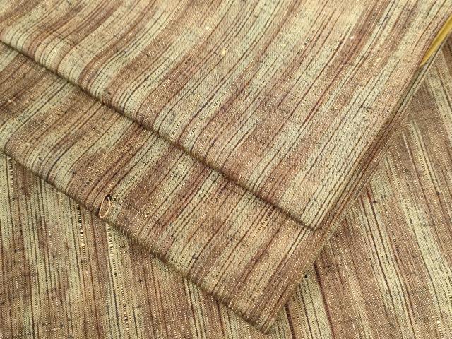 平和屋着物●上質な紬 霞文 正絹 逸品 CAAU3032yc