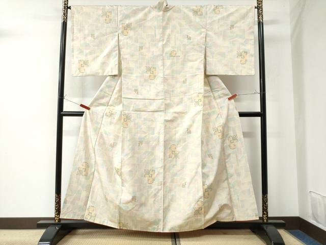 平和屋着物●上質な紬 吉祥文 正絹 逸品 未使用 CAAU3040yc