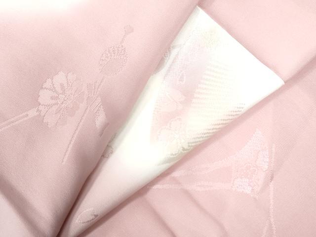 平和屋着物●長襦袢 袷 櫛 簪 蝶 舞桜 暈し染め 正絹 逸品 CAAU3049yc