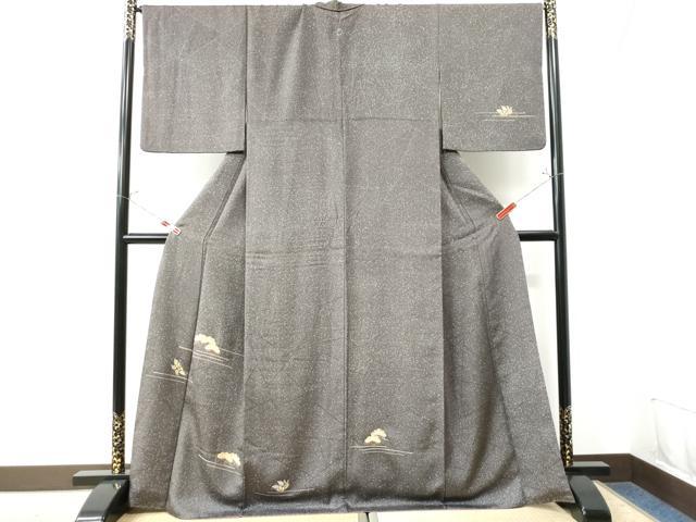 平和屋着物●訪問着　刺繍　霞舞蝶文　金彩　正絹　逸品　CAAU3085yc 平和屋着物○訪問着 刺繍 霞舞蝶文 金彩 正絹 逸品 CAAU3085yc