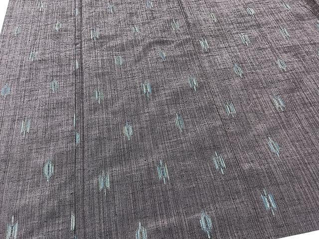 平和屋着物▽上質な紬 単衣 抽象文様 正絹 逸品 CAAU3794xi
