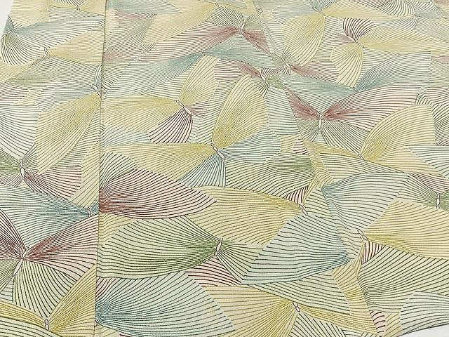 平和屋着物▽上質な小紋 単衣 舞蝶文 正絹 逸品 CAAU3795xi