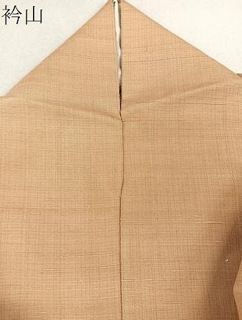 平和屋着物▽上質な紬 単衣 伽羅色 正絹 逸品 CAAU3821xi