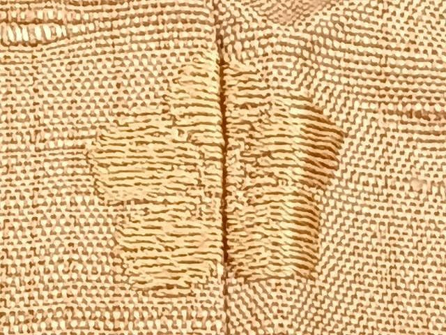 平和屋着物▽上質な紬 単衣 伽羅色 正絹 逸品 CAAU3821xi