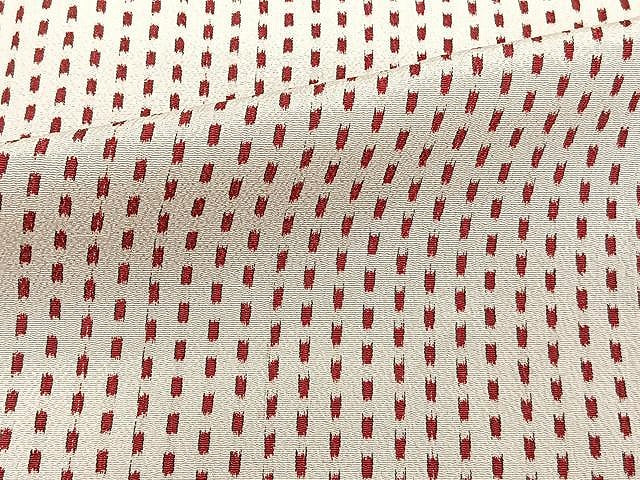平和屋着物▽上質なお召 単衣 幾何学文 正絹 逸品 CAAU3857xi