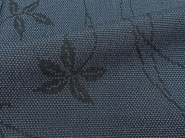 平和屋着物▽本塩沢 単衣 唐草文 正絹 逸品 CAAU3884xi