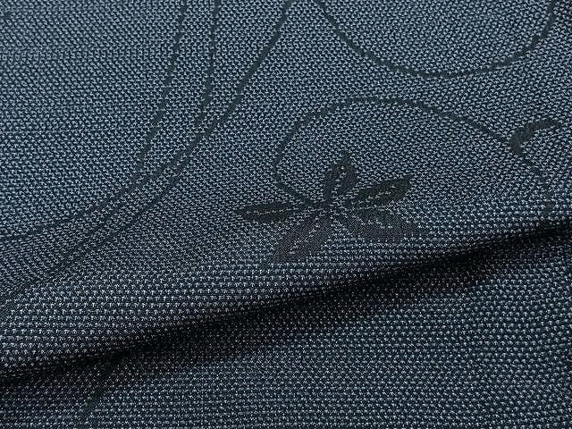 平和屋着物▽本塩沢 単衣 唐草文 正絹 逸品 CAAU3884xi