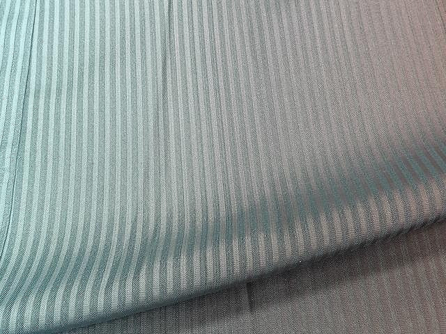 平和屋着物▽スリーシーズン 春夏秋 塵除け 道中着 ロング丈 縞文紗 暈し染め 正絹 逸品 CAAU3909xi