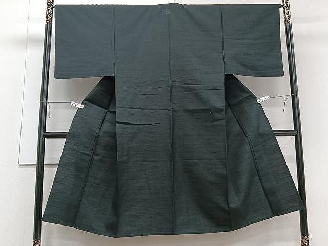 平和屋着物▽男性 紬 単衣 百入茶色 正絹 逸品 未使用 CAAU3915xi