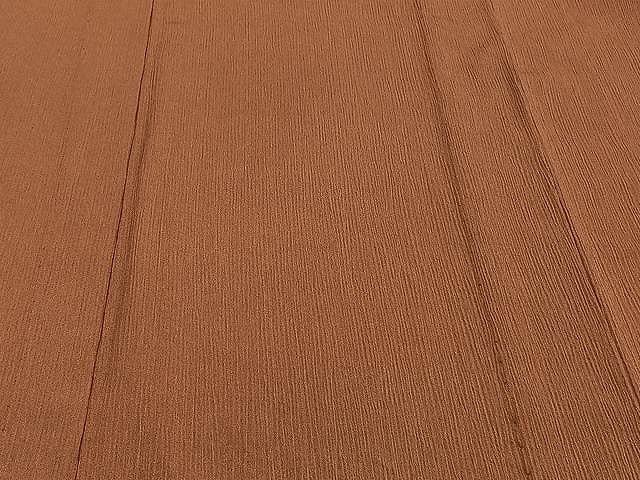 平和屋着物▽洗える最高級着物 <英>はなぶさ謹製 色無地 単衣 土器色 CAAU3917xi
