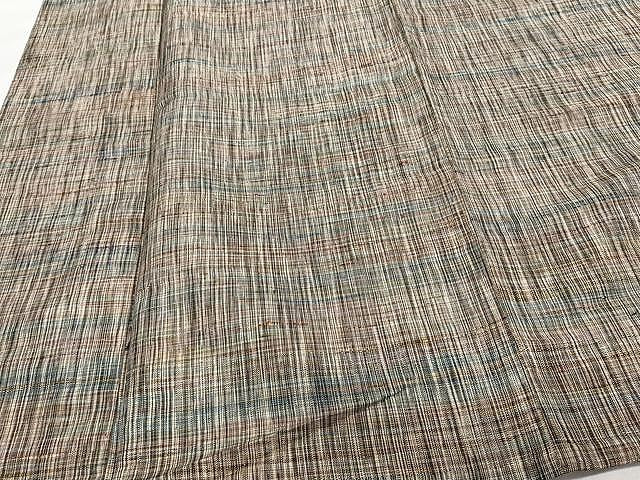 平和屋着物▽上質な紬 単衣 霞文 正絹 逸品 CAAU3932xi
