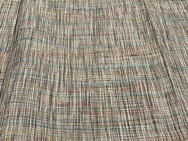 平和屋着物▽上質な紬 単衣 霞文 正絹 逸品 CAAU3932xi