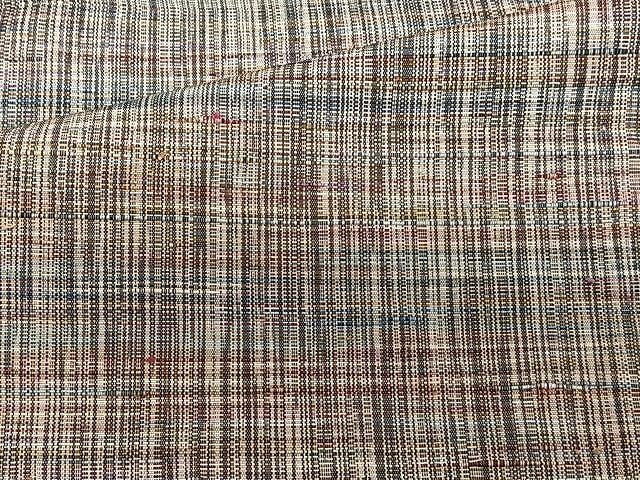 平和屋着物▽上質な紬 単衣 霞文 正絹 逸品 CAAU3932xi