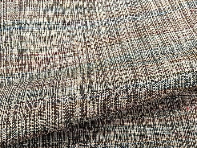 平和屋着物▽上質な紬 単衣 霞文 正絹 逸品 CAAU3932xi