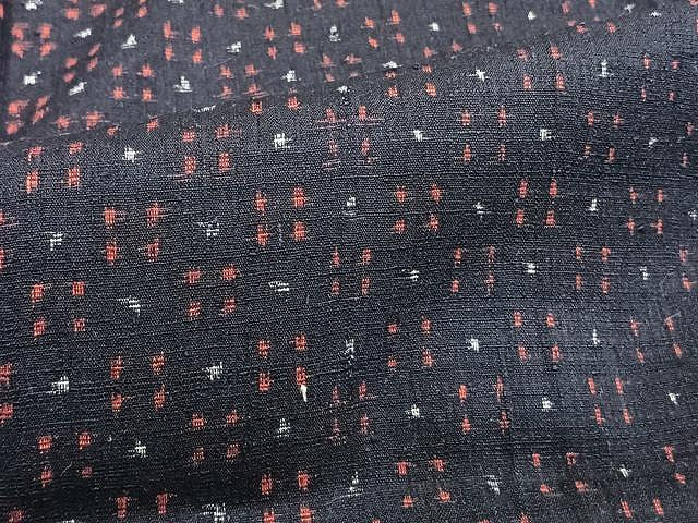 平和屋着物▽上質な紬 単衣 霞文 正絹 逸品 CAAU3936xi