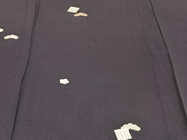 平和屋着物▽訪問着 単衣 源氏香松文 正絹 逸品 CAAU3939xi