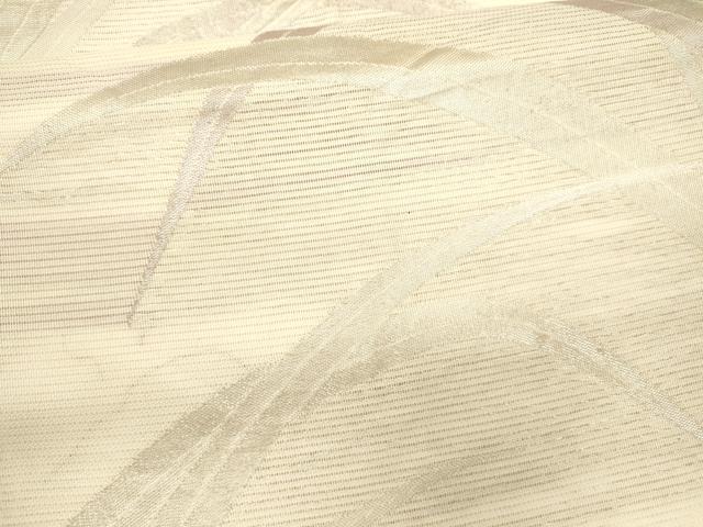 平和屋着物*夏物 六通柄袋帯 芝草文 銀糸 正絹 逸品 CAAU4078eg