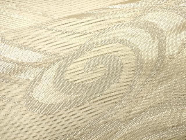 平和屋着物*夏物 六通柄袋帯 立波文 金銀糸 正絹 逸品 CAAU4149eg