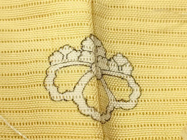 平和屋着物*夏物 色無地 絽 淡黄色 正絹 逸品 未使用 CAAU5591vp