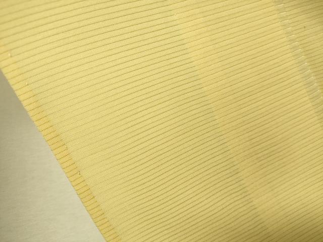 平和屋着物*夏物 色無地 絽 淡黄色 正絹 逸品 未使用 CAAU5591vp