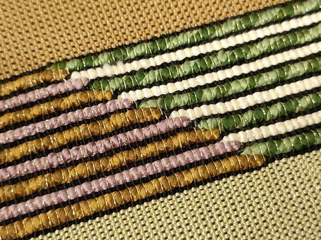 平和屋着物▼太鼓柄袋帯 横段文 金通し地 正絹 逸品 CAAU5825ak