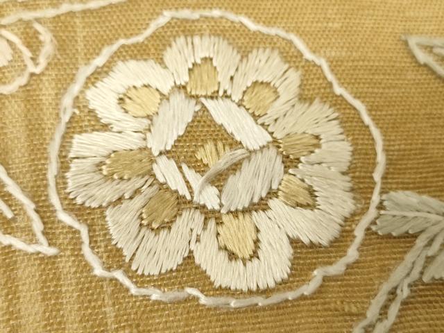 平和屋着物*夏物 中国三大刺繍 スワトウ刺繍 総刺繍 太鼓柄袋帯 正倉院花文 正絹 逸品 CAAU5953ak