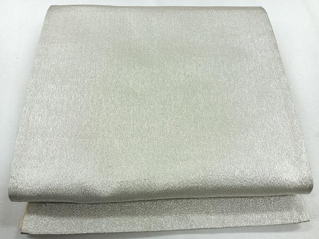 平和屋着物◎全通柄袋帯 霞文 銀糸 正絹 逸品 CAAU7238nb