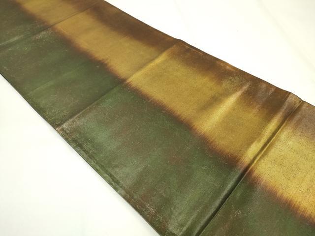 平和屋着物◎六通柄袋帯 霞文 引箔 正絹 逸品 CAAU7783in