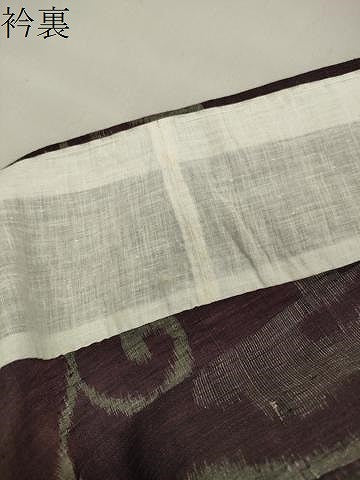 平和屋着物▽小紋 単衣 花唐草文 CAAU8817gh