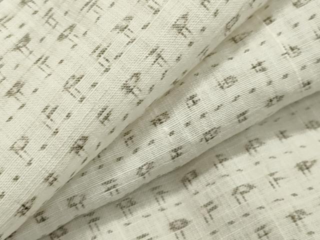 平和屋着物＊夏物 沖縄県無形文化財指定 本場八重山上布 男性 横段吉祥  