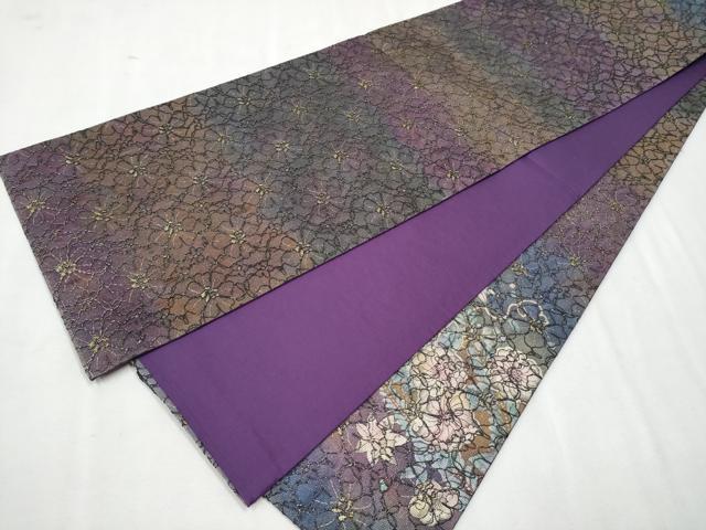平和屋着物●太鼓柄袋帯 総刺繍 辻が花 正絹 逸品 CAAU9488hy