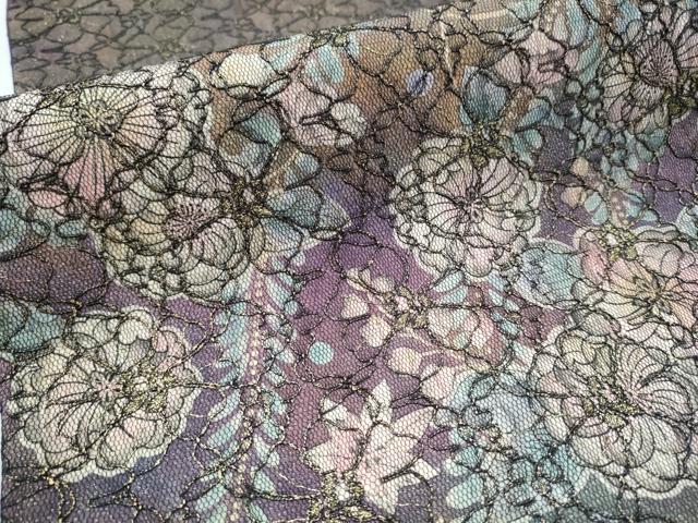 平和屋着物●太鼓柄袋帯 総刺繍 辻が花 正絹 逸品 CAAU9488hy