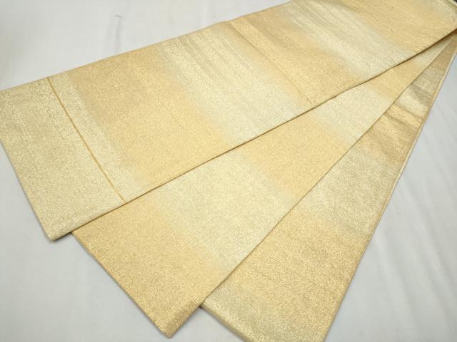 平和屋着物●桝屋高尾 ねん金綴錦 全通柄袋帯 段霞文 正絹 逸品 CAAU9501hy