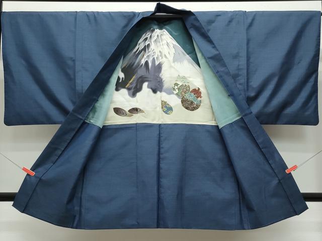 平和屋着物●男性 本場大島紬 アンサンブル 100亀甲 総詰め 正絹 逸品 CAAU9656vf