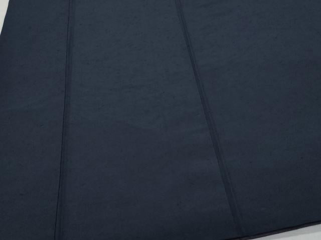 平和屋着物●男性 紬 アンサンブル 濃紺色 正絹 逸品 CAAU9657vf