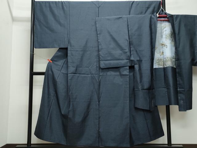 平和屋着物●男性 本場大島紬 アンサンブル 吉祥文 正絹 逸品 CAAU9663vf