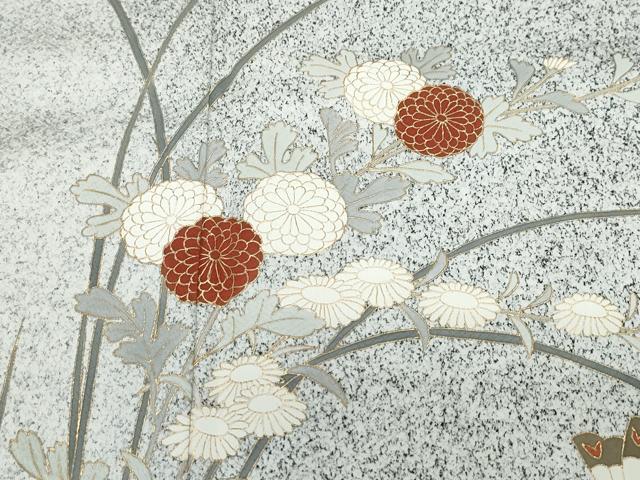 平和屋着物●京友禅の第一人者 松井青々 訪問着 枝花文 暈し染め 金彩 正絹 逸品 CAAU9649vf
