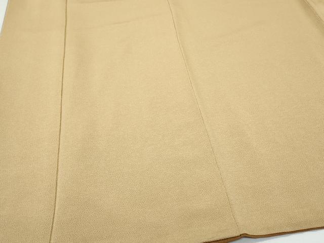 平和屋着物●上質な色無地 芝翫茶色 鬼しぼ縮緬 正絹 逸品 CAAU9898vf