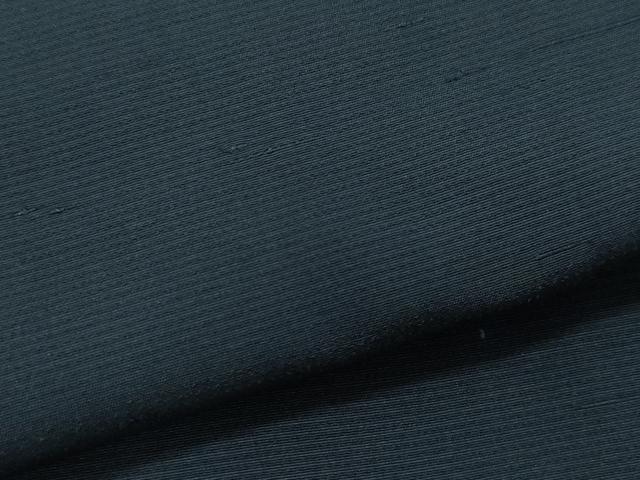 平和屋着物●男性 紬 アンサンブル 藍鉄色 正絹 逸品 CAAU9944vf