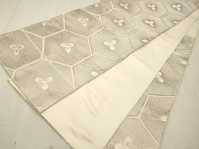 平和屋着物◎六通柄袋帯 唐織 亀甲若松文 金糸 正絹 逸品 CAAV0325qe