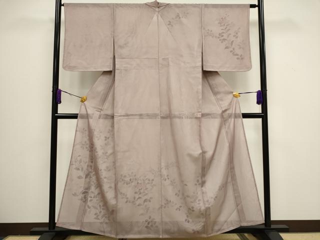 平和屋着物▽訪問着 単衣 無双 紗袷 紗×紗 枝花文 正絹 逸品 未使用 CAAV0890ou